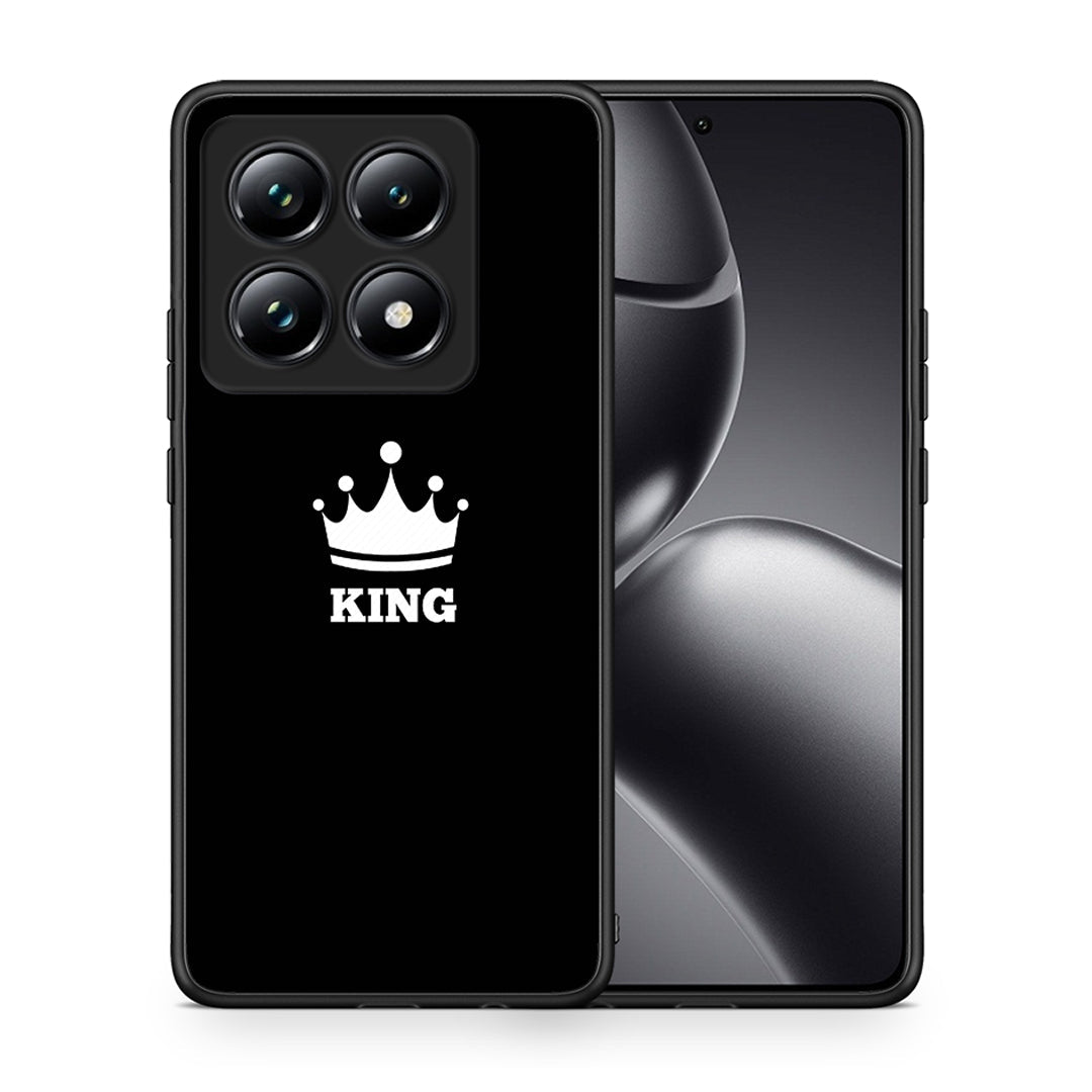 Θήκη Xiaomi 14T Pro King Valentine από τη Smartfits με σχέδιο στο πίσω μέρος και μαύρο περίβλημα | Xiaomi 14T Pro King Valentine case with colorful back and black bezels
