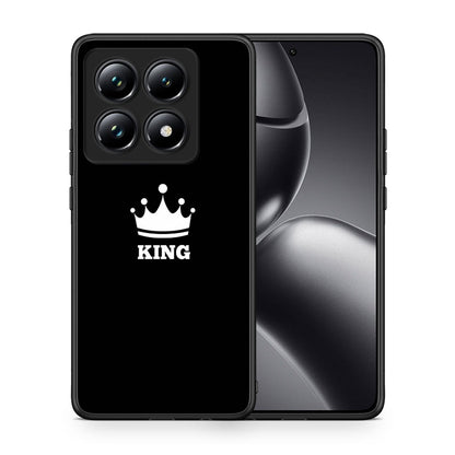 Θήκη Xiaomi 14T Pro King Valentine από τη Smartfits με σχέδιο στο πίσω μέρος και μαύρο περίβλημα | Xiaomi 14T Pro King Valentine case with colorful back and black bezels
