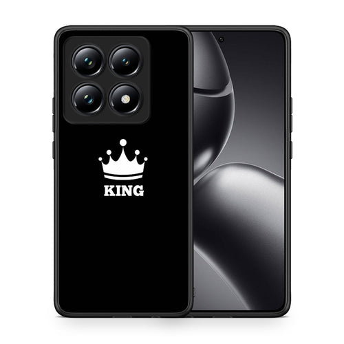 Θήκη Xiaomi 14T Pro King Valentine από τη Smartfits με σχέδιο στο πίσω μέρος και μαύρο περίβλημα | Xiaomi 14T Pro King Valentine case with colorful back and black bezels