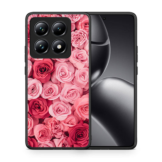 Θήκη Xiaomi 14T Pro RoseGarden Valentine από τη Smartfits με σχέδιο στο πίσω μέρος και μαύρο περίβλημα | Xiaomi 14T Pro RoseGarden Valentine case with colorful back and black bezels