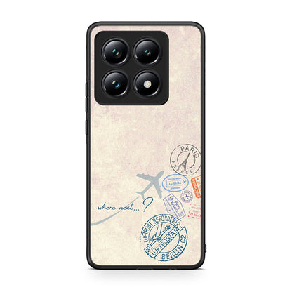 Xiaomi 14T Pro Where Next Θήκη από τη Smartfits με σχέδιο στο πίσω μέρος και μαύρο περίβλημα | Smartphone case with colorful back and black bezels by Smartfits