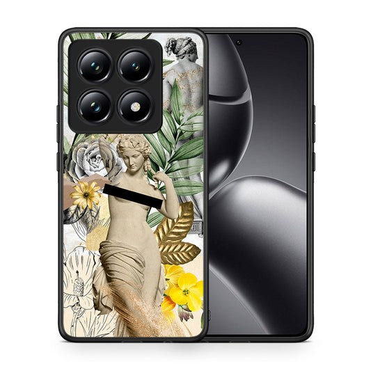 Θήκη Xiaomi 14T Pro Woman Statue από τη Smartfits με σχέδιο στο πίσω μέρος και μαύρο περίβλημα | Xiaomi 14T Pro Woman Statue case with colorful back and black bezels