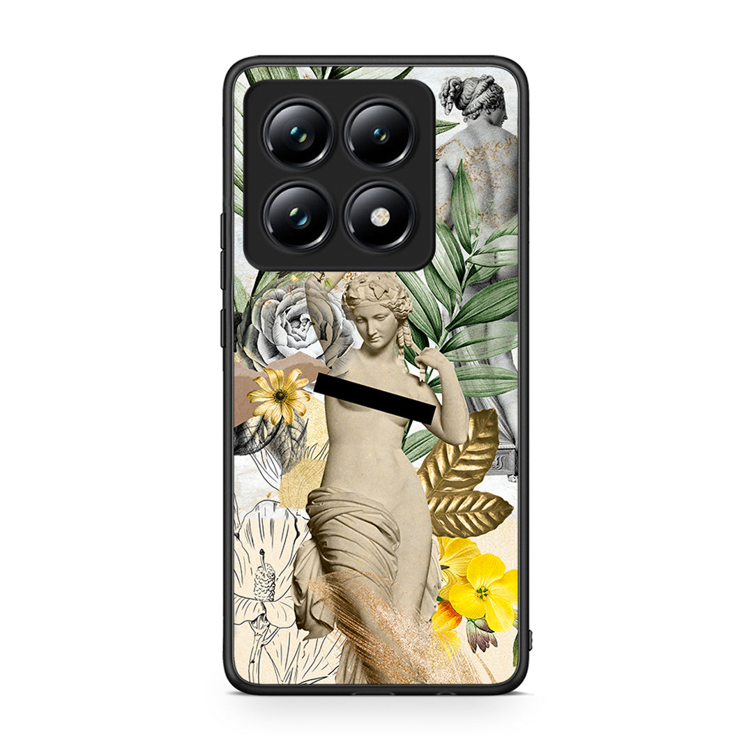 Xiaomi 14T Pro Woman Statue θήκη από τη Smartfits με σχέδιο στο πίσω μέρος και μαύρο περίβλημα | Smartphone case with colorful back and black bezels by Smartfits