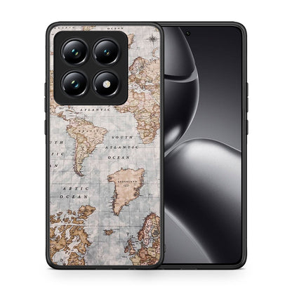 World Map - Xiaomi 14T Pro θήκη