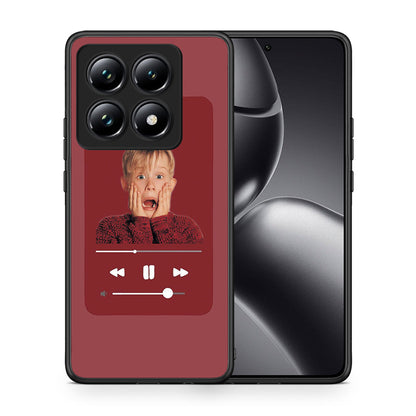 Θήκη Xiaomi 14T Pro Xmas Alone Music από τη Smartfits με σχέδιο στο πίσω μέρος και μαύρο περίβλημα | Xiaomi 14T Pro Xmas Alone Music case with colorful back and black bezels