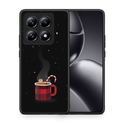 Θήκη Xiaomi 14T Pro Xmas Bathing από τη Smartfits με σχέδιο στο πίσω μέρος και μαύρο περίβλημα | Xiaomi 14T Pro Xmas Bathing case with colorful back and black bezels
