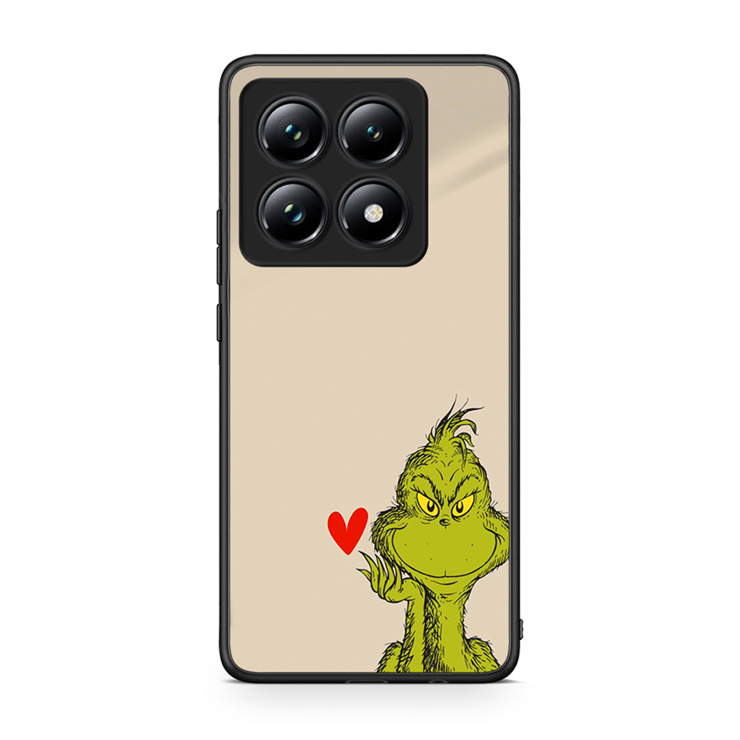 Xiaomi 14T Pro Xmas Grinch θήκη από τη Smartfits με σχέδιο στο πίσω μέρος και μαύρο περίβλημα | Smartphone case with colorful back and black bezels by Smartfits