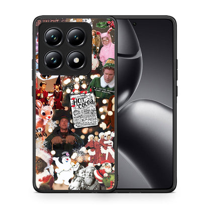 Θήκη Xiaomi 14T Pro Xmas Movies από τη Smartfits με σχέδιο στο πίσω μέρος και μαύρο περίβλημα | Xiaomi 14T Pro Xmas Movies case with colorful back and black bezels