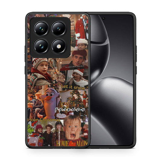 Θήκη Xiaomi 14T Pro Xmas Wishes από τη Smartfits με σχέδιο στο πίσω μέρος και μαύρο περίβλημα | Xiaomi 14T Pro Xmas Wishes case with colorful back and black bezels