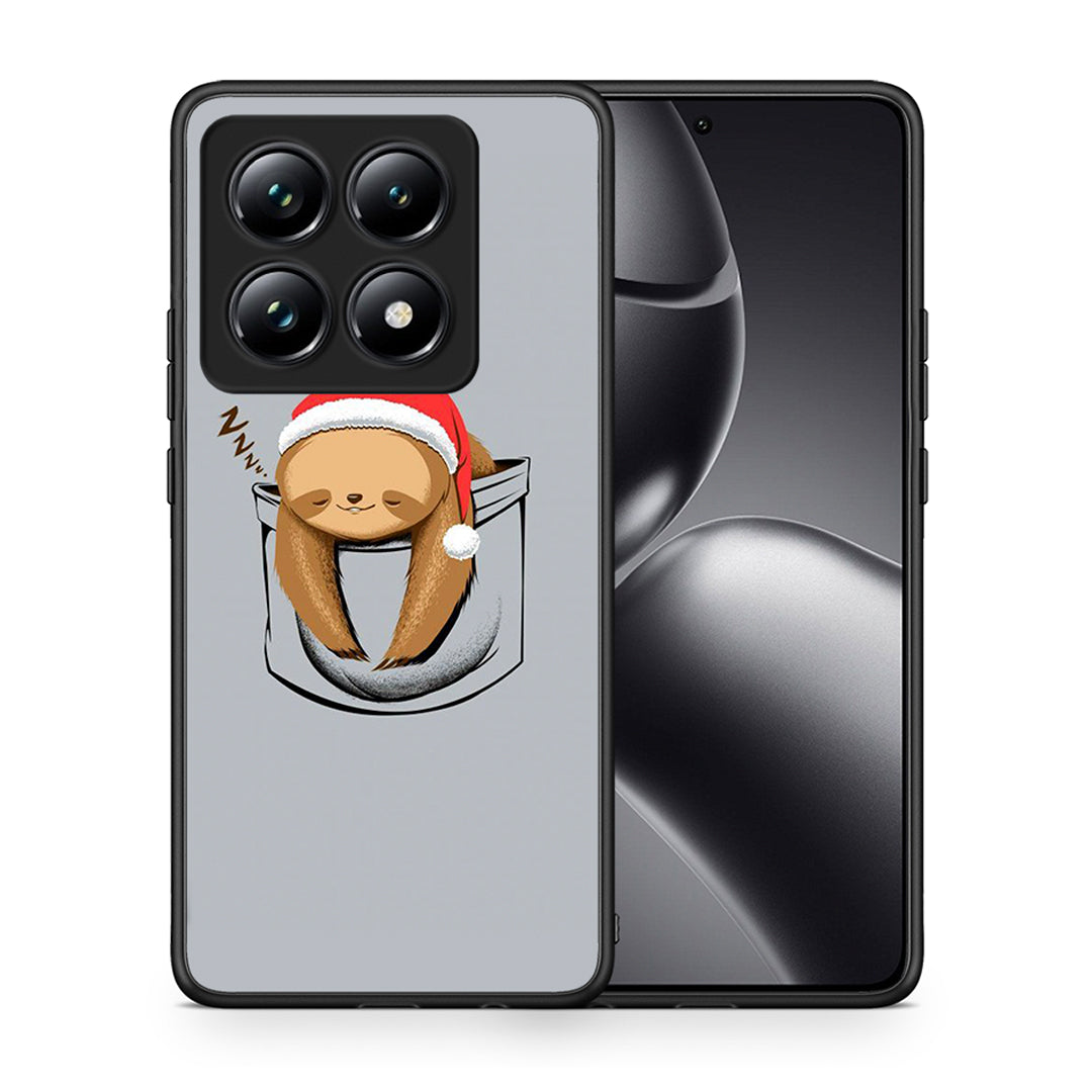 Θήκη Xiaomi 14T Pro Xmas Zzzz από τη Smartfits με σχέδιο στο πίσω μέρος και μαύρο περίβλημα | Xiaomi 14T Pro Xmas Zzzz case with colorful back and black bezels