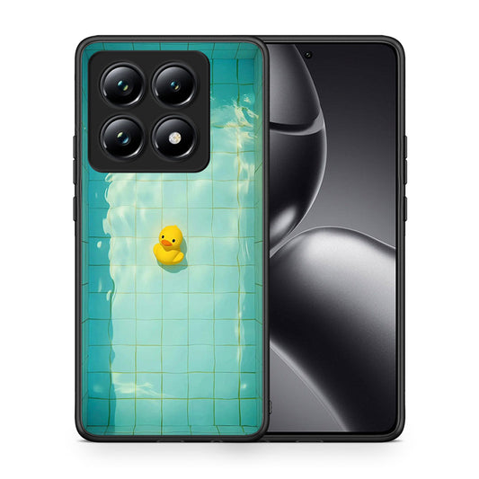 Θήκη Xiaomi 14T Pro Yellow Duck από τη Smartfits με σχέδιο στο πίσω μέρος και μαύρο περίβλημα | Xiaomi 14T Pro Yellow Duck case with colorful back and black bezels
