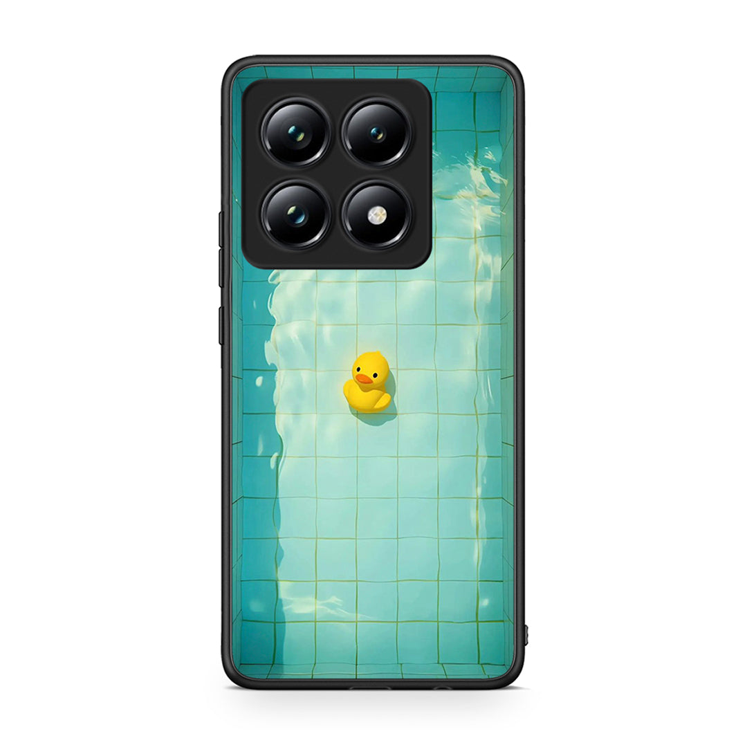Xiaomi 14T Pro Yellow Duck θήκη από τη Smartfits με σχέδιο στο πίσω μέρος και μαύρο περίβλημα | Smartphone case with colorful back and black bezels by Smartfits