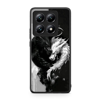 Xiaomi 14T Pro Yin Yang Θήκη από τη Smartfits με σχέδιο στο πίσω μέρος και μαύρο περίβλημα | Smartphone case with colorful back and black bezels by Smartfits
