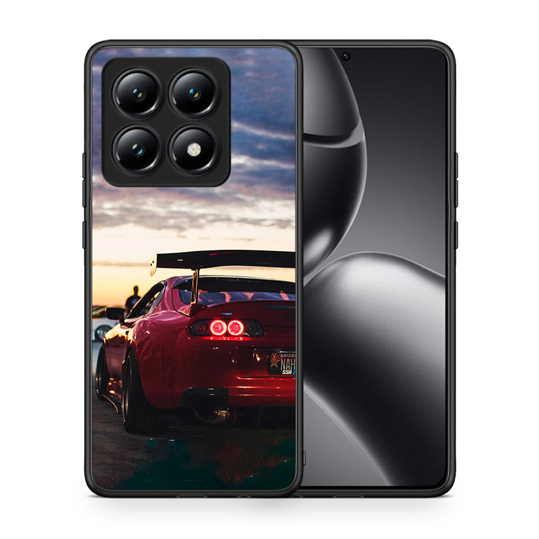 Θήκη Xiaomi 14T Racing Supra από τη Smartfits με σχέδιο στο πίσω μέρος και μαύρο περίβλημα | Xiaomi 14T Racing Supra case with colorful back and black bezels