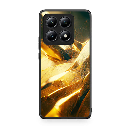 Xiaomi 14T Real Gold θήκη από τη Smartfits με σχέδιο στο πίσω μέρος και μαύρο περίβλημα | Smartphone case with colorful back and black bezels by Smartfits