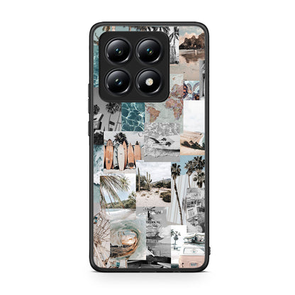 Xiaomi 14T Retro Beach Life Θήκη από τη Smartfits με σχέδιο στο πίσω μέρος και μαύρο περίβλημα | Smartphone case with colorful back and black bezels by Smartfits