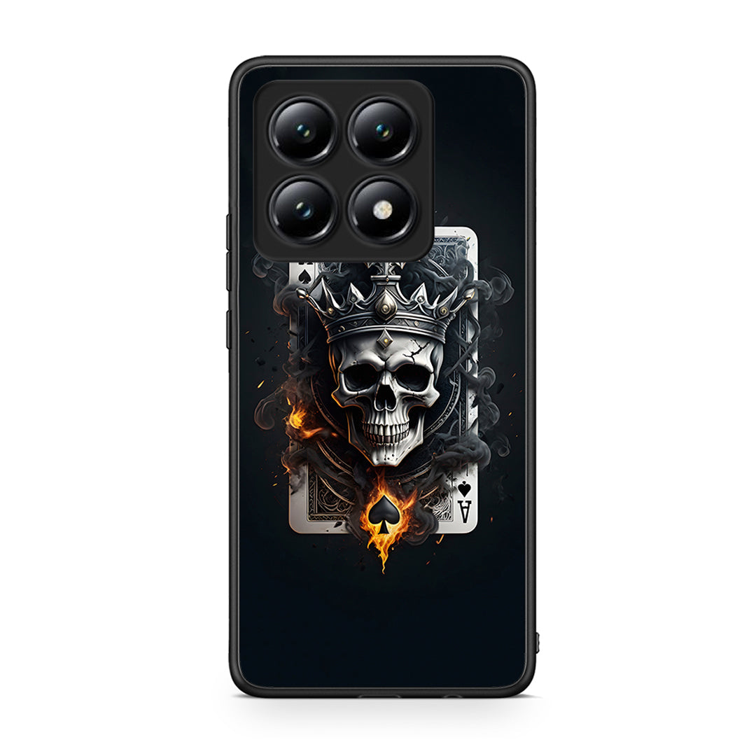 Xiaomi 14T Skull King Ace θήκη από τη Smartfits με σχέδιο στο πίσω μέρος και μαύρο περίβλημα | Smartphone case with colorful back and black bezels by Smartfits
