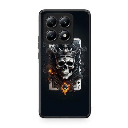 Xiaomi 14T Skull King Ace θήκη από τη Smartfits με σχέδιο στο πίσω μέρος και μαύρο περίβλημα | Smartphone case with colorful back and black bezels by Smartfits