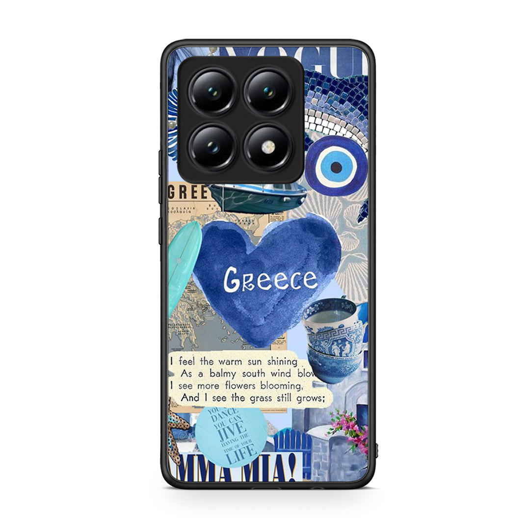 Xiaomi 14T Summer In Greece Θήκη από τη Smartfits με σχέδιο στο πίσω μέρος και μαύρο περίβλημα | Smartphone case with colorful back and black bezels by Smartfits