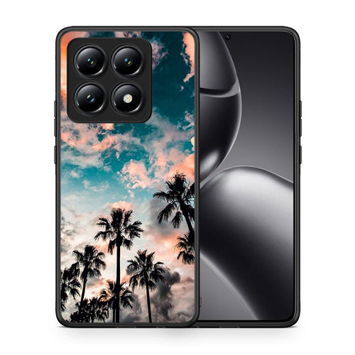Θήκη Xiaomi 14T Sky Summer από τη Smartfits με σχέδιο στο πίσω μέρος και μαύρο περίβλημα | Xiaomi 14T Sky Summer case with colorful back and black bezels