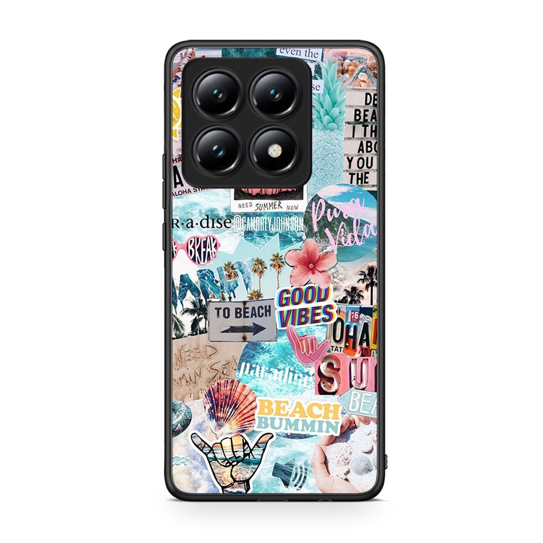 Xiaomi 14T Summer Vibes Θήκη από τη Smartfits με σχέδιο στο πίσω μέρος και μαύρο περίβλημα | Smartphone case with colorful back and black bezels by Smartfits