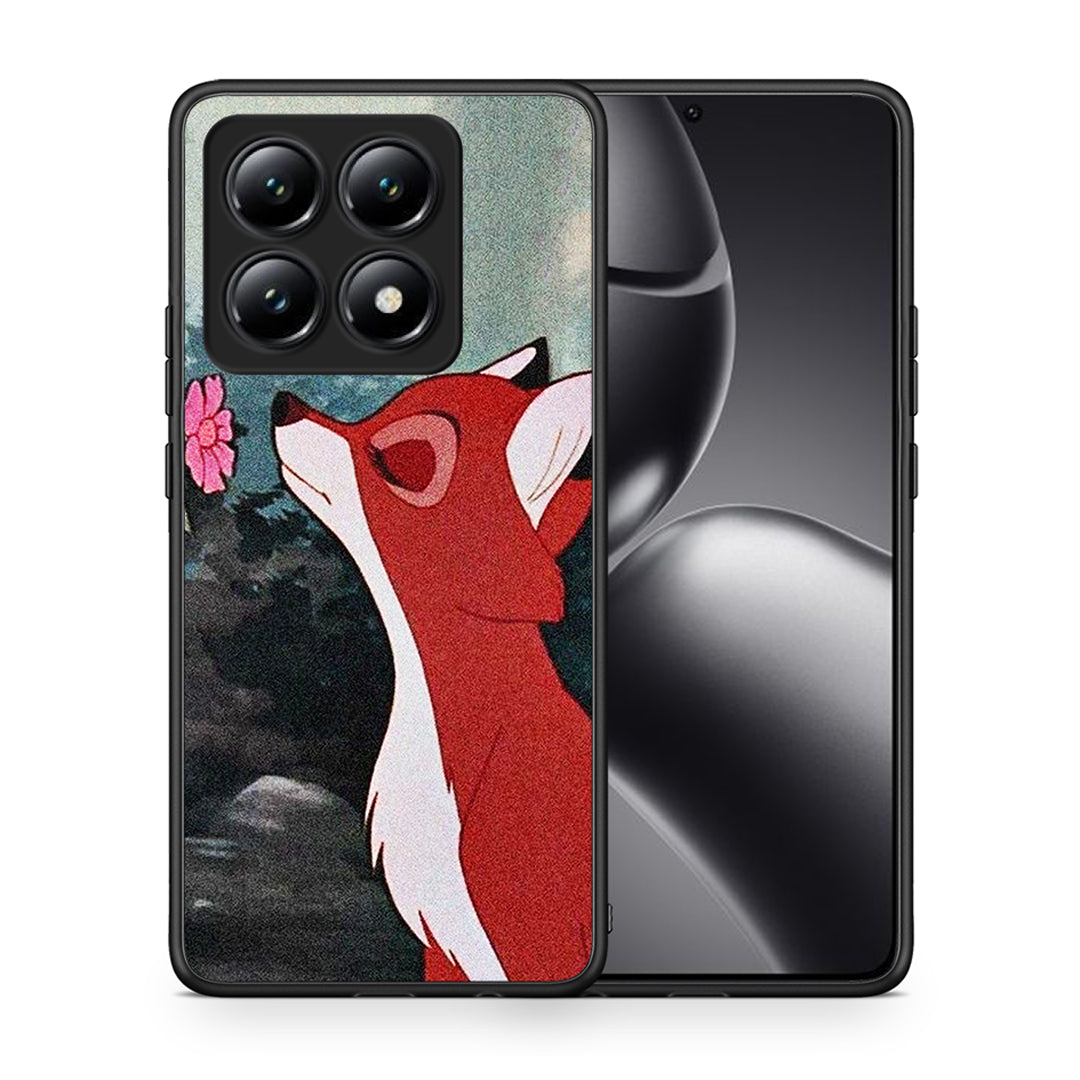 Θήκη Xiaomi 14T Tod And Vixey Love 2 από τη Smartfits με σχέδιο στο πίσω μέρος και μαύρο περίβλημα | Xiaomi 14T Tod And Vixey Love 2 case with colorful back and black bezels