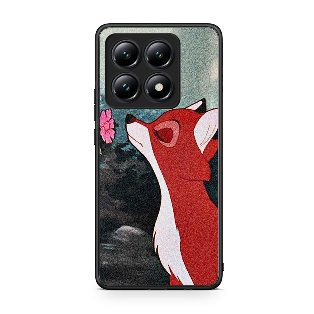 Xiaomi 14T Tod And Vixey Love 2 θήκη από τη Smartfits με σχέδιο στο πίσω μέρος και μαύρο περίβλημα | Smartphone case with colorful back and black bezels by Smartfits