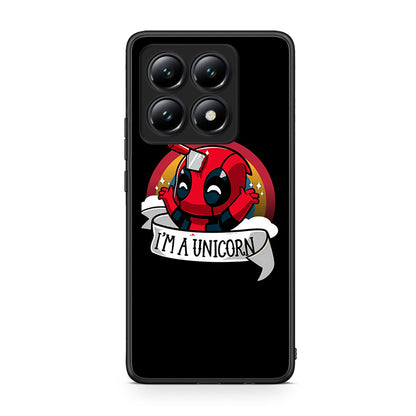 Xiaomi 14T Unicorn Deadpool θήκη από τη Smartfits με σχέδιο στο πίσω μέρος και μαύρο περίβλημα | Smartphone case with colorful back and black bezels by Smartfits