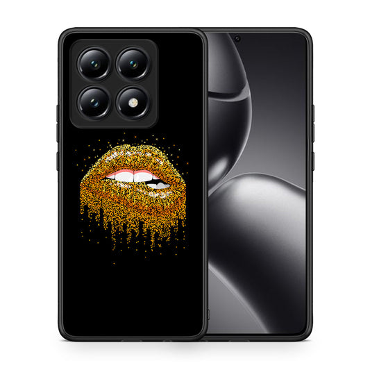 Θήκη Xiaomi 14T Golden Valentine από τη Smartfits με σχέδιο στο πίσω μέρος και μαύρο περίβλημα | Xiaomi 14T Golden Valentine case with colorful back and black bezels