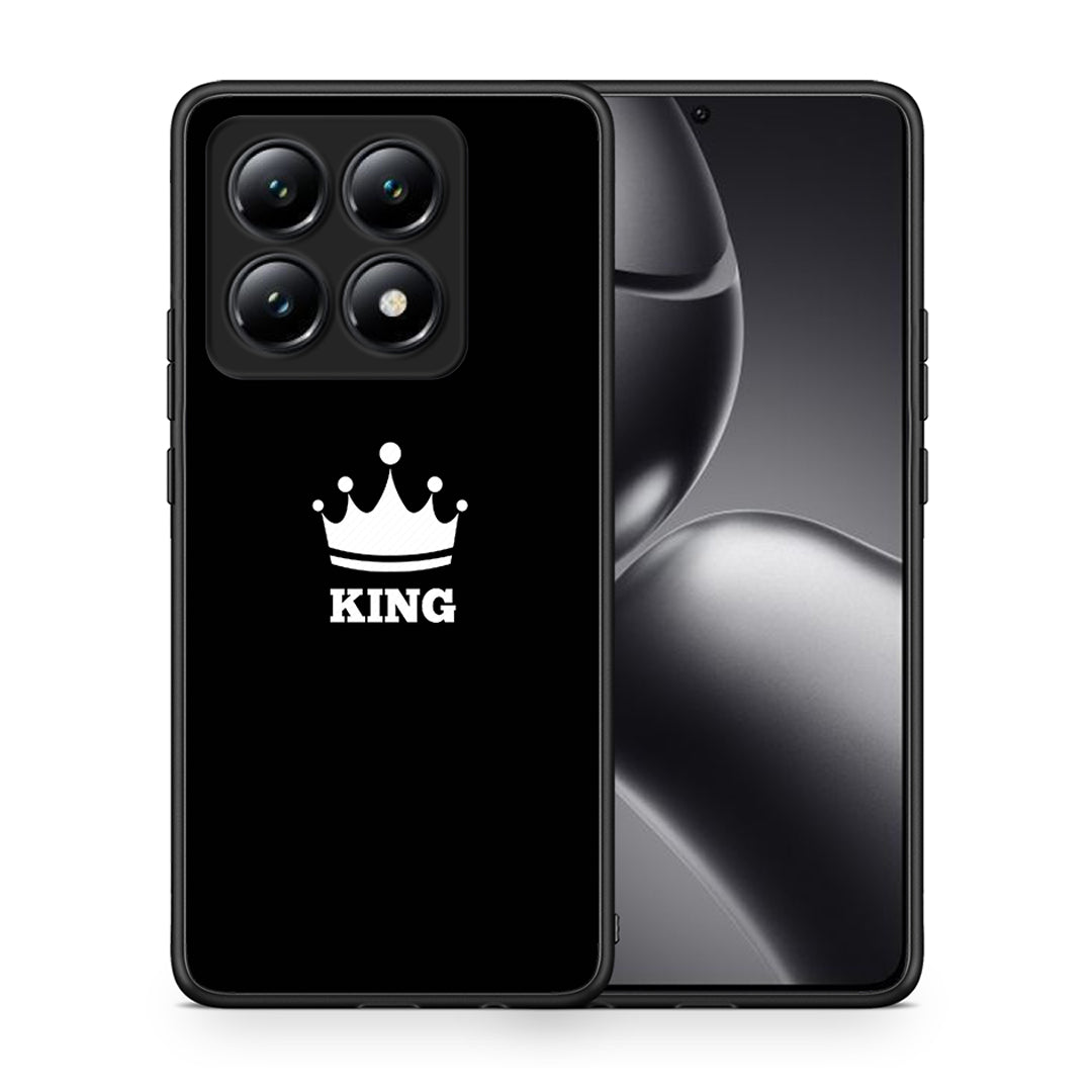 Θήκη Xiaomi 14T King Valentine από τη Smartfits με σχέδιο στο πίσω μέρος και μαύρο περίβλημα | Xiaomi 14T King Valentine case with colorful back and black bezels