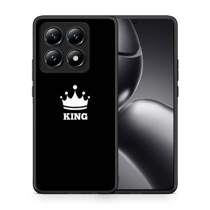 Θήκη Xiaomi 14T King Valentine από τη Smartfits με σχέδιο στο πίσω μέρος και μαύρο περίβλημα | Xiaomi 14T King Valentine case with colorful back and black bezels