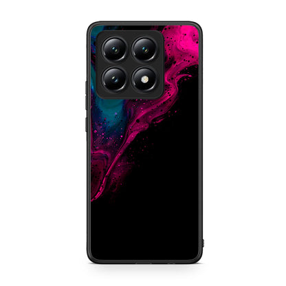 4 - Xiaomi 14T Pink Black Watercolor case, cover, bumper