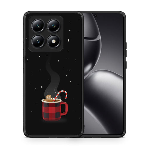 Θήκη Xiaomi 14T Xmas Bathing από τη Smartfits με σχέδιο στο πίσω μέρος και μαύρο περίβλημα | Xiaomi 14T Xmas Bathing case with colorful back and black bezels