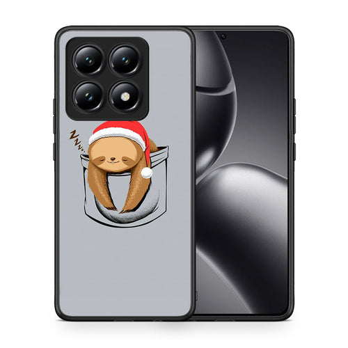 Θήκη Xiaomi 14T Xmas Zzzz από τη Smartfits με σχέδιο στο πίσω μέρος και μαύρο περίβλημα | Xiaomi 14T Xmas Zzzz case with colorful back and black bezels