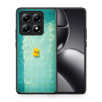 Θήκη Xiaomi 14T Yellow Duck από τη Smartfits με σχέδιο στο πίσω μέρος και μαύρο περίβλημα | Xiaomi 14T Yellow Duck case with colorful back and black bezels
