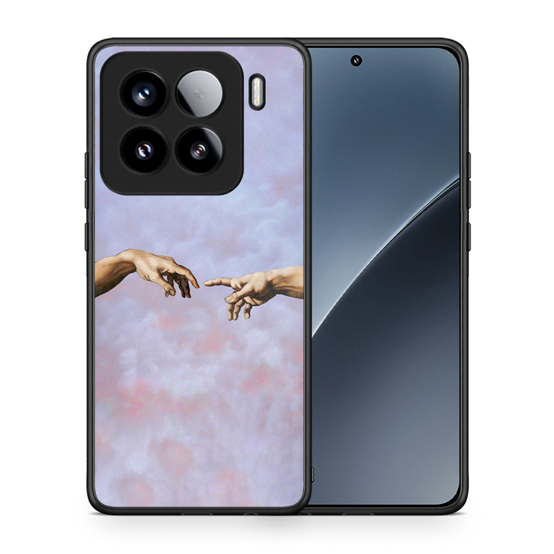 Θήκη Xiaomi 15 Adam Hand από τη Smartfits με σχέδιο στο πίσω μέρος και μαύρο περίβλημα | Xiaomi 15 Adam Hand case with colorful back and black bezels