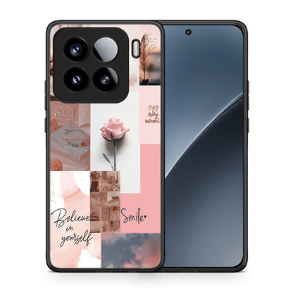 Θήκη Xiaomi 15 Aesthetic Collage από τη Smartfits με σχέδιο στο πίσω μέρος και μαύρο περίβλημα | Xiaomi 15 Aesthetic Collage case with colorful back and black bezels