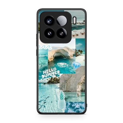 Xiaomi 15 Aesthetic Summer Θήκη από τη Smartfits με σχέδιο στο πίσω μέρος και μαύρο περίβλημα | Smartphone case with colorful back and black bezels by Smartfits
