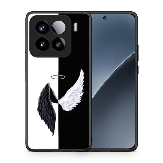 Θήκη Xiaomi 15 Angels Demons από τη Smartfits με σχέδιο στο πίσω μέρος και μαύρο περίβλημα | Xiaomi 15 Angels Demons case with colorful back and black bezels