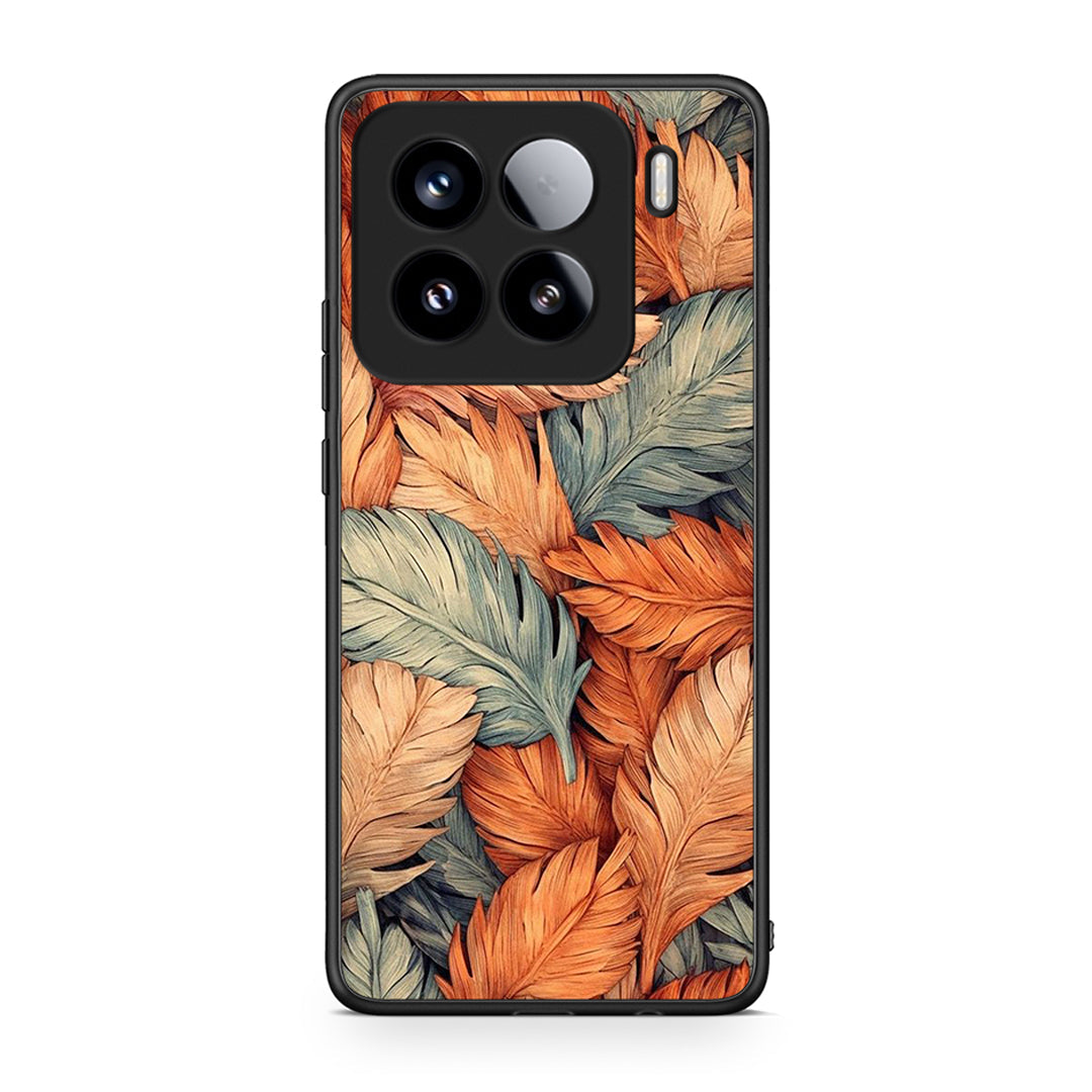 Xiaomi 15 Autumn Leaves Θήκη από τη Smartfits με σχέδιο στο πίσω μέρος και μαύρο περίβλημα | Smartphone case with colorful back and black bezels by Smartfits