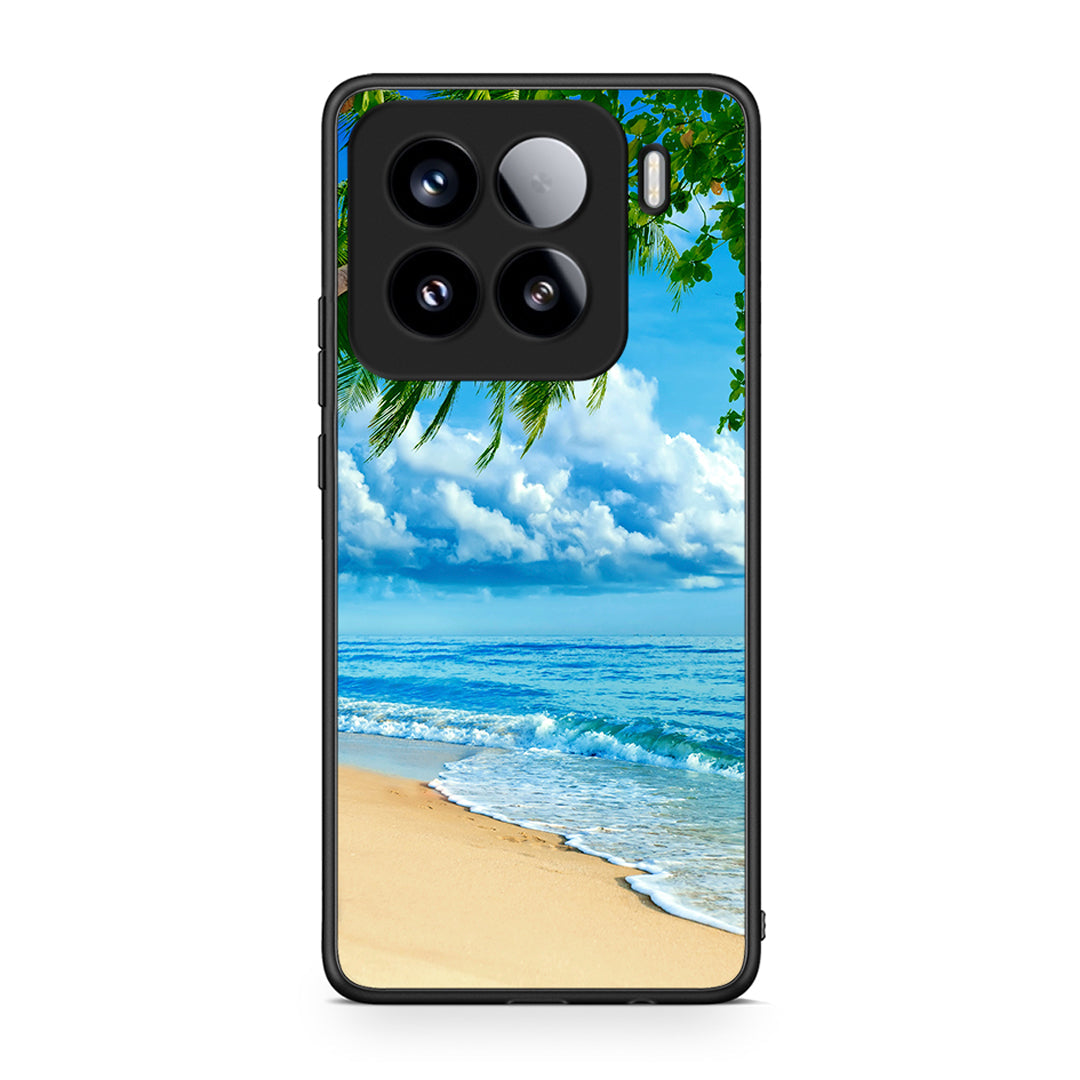 Xiaomi 15 Beautiful Beach θήκη από τη Smartfits με σχέδιο στο πίσω μέρος και μαύρο περίβλημα | Smartphone case with colorful back and black bezels by Smartfits