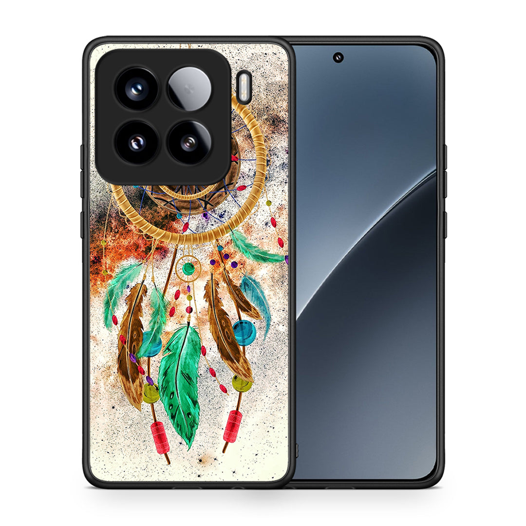 Θήκη Xiaomi 15 DreamCatcher Boho από τη Smartfits με σχέδιο στο πίσω μέρος και μαύρο περίβλημα | Xiaomi 15 DreamCatcher Boho case with colorful back and black bezels