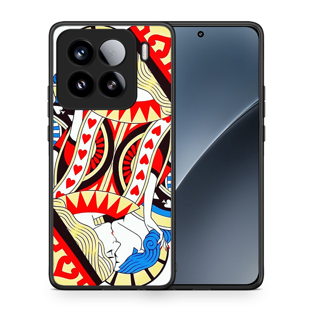 Θήκη Xiaomi 15 Card Love από τη Smartfits με σχέδιο στο πίσω μέρος και μαύρο περίβλημα | Xiaomi 15 Card Love case with colorful back and black bezels
