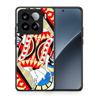 Θήκη Xiaomi 15 Card Love από τη Smartfits με σχέδιο στο πίσω μέρος και μαύρο περίβλημα | Xiaomi 15 Card Love case with colorful back and black bezels