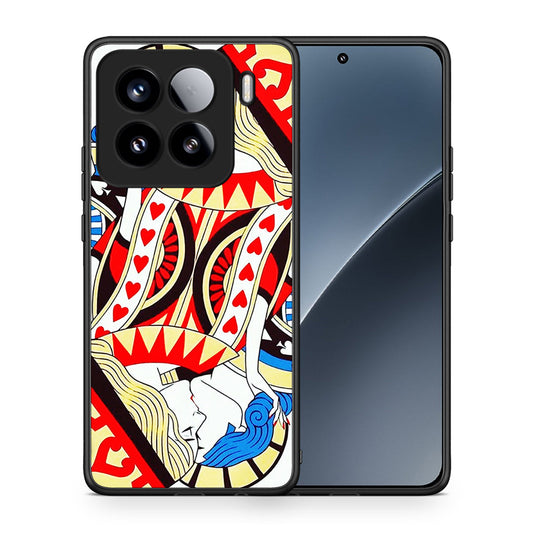 Θήκη Xiaomi 15 Card Love από τη Smartfits με σχέδιο στο πίσω μέρος και μαύρο περίβλημα | Xiaomi 15 Card Love case with colorful back and black bezels