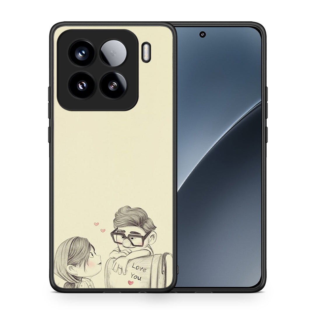 Θήκη Xiaomi 15 Carl And Ellie από τη Smartfits με σχέδιο στο πίσω μέρος και μαύρο περίβλημα | Xiaomi 15 Carl And Ellie case with colorful back and black bezels