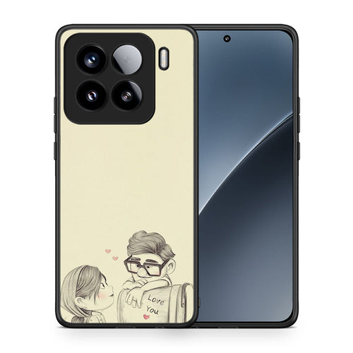 Θήκη Xiaomi 15 Carl And Ellie από τη Smartfits με σχέδιο στο πίσω μέρος και μαύρο περίβλημα | Xiaomi 15 Carl And Ellie case with colorful back and black bezels