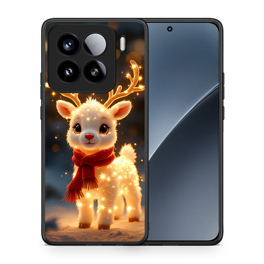 Θήκη Xiaomi 15 Christmas Cutie από τη Smartfits με σχέδιο στο πίσω μέρος και μαύρο περίβλημα | Xiaomi 15 Christmas Cutie case with colorful back and black bezels