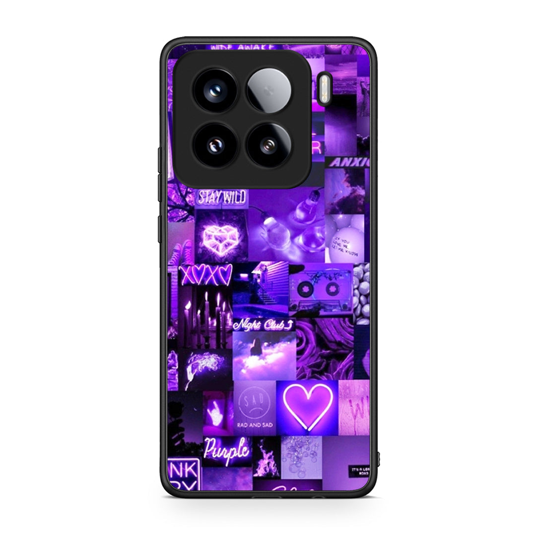 Xiaomi 15 Collage Stay Wild Θήκη Αγίου Βαλεντίνου από τη Smartfits με σχέδιο στο πίσω μέρος και μαύρο περίβλημα | Smartphone case with colorful back and black bezels by Smartfits