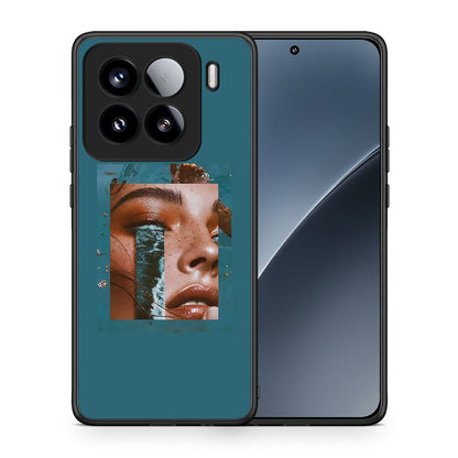 Θήκη Xiaomi 15 Cry An Ocean από τη Smartfits με σχέδιο στο πίσω μέρος και μαύρο περίβλημα | Xiaomi 15 Cry An Ocean case with colorful back and black bezels